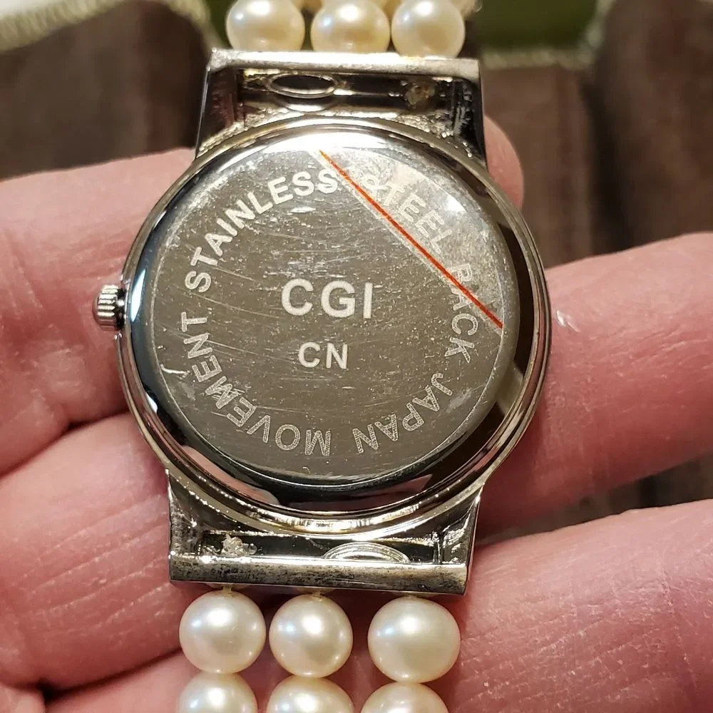 Limited Edition! Ross Simons Butterfly and Pearl Wristwatch Papilon